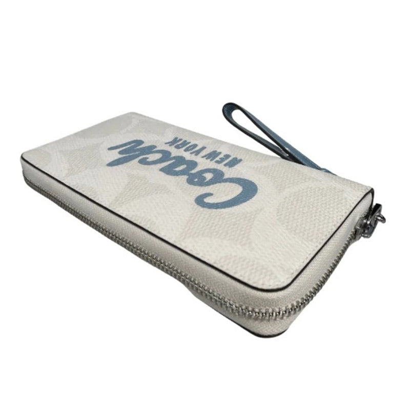 COACH ★ LONG ZIP AROUND WALLET WITH COACH GRAPHIC CZ330