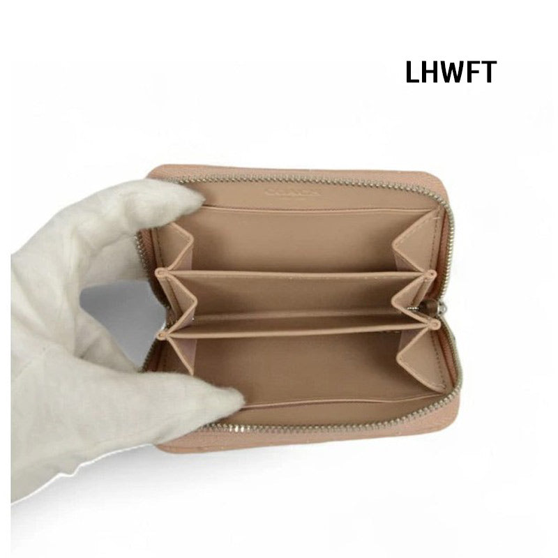 COACH★ SMALL ZIP AROUND CARD CASE WITH QUILTING WALLET CM505