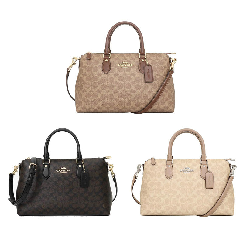 COACH★GEORGIA SATCHEL BAG IN SIGNATURE CANVAS CW422