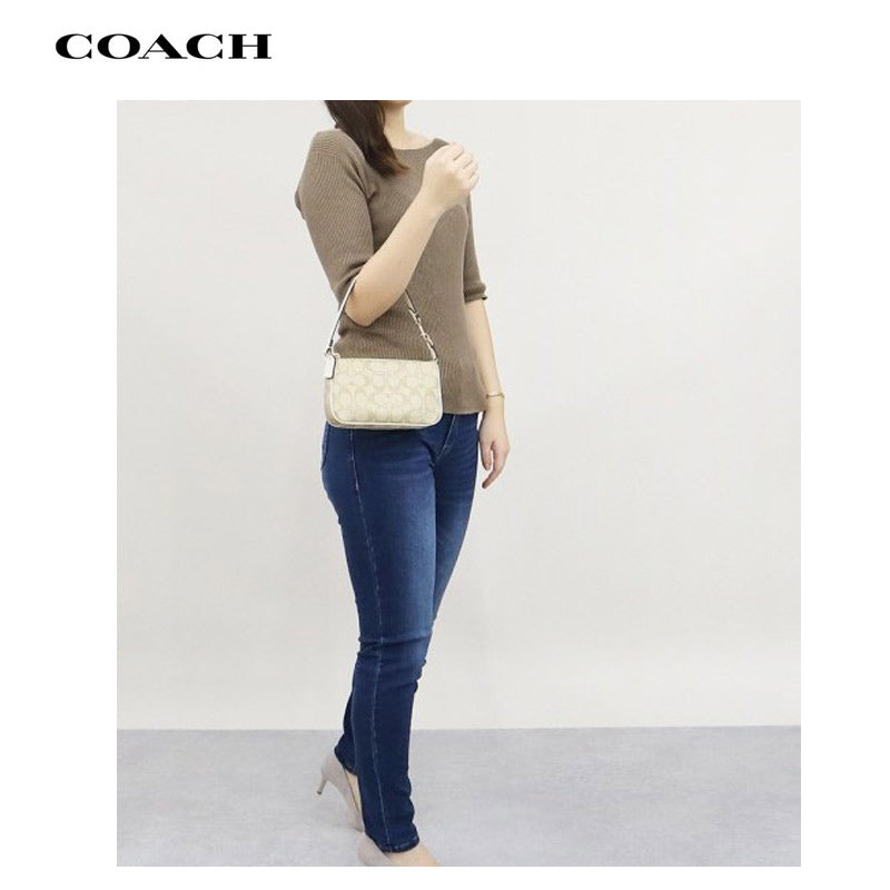 COACH★ NOLITA 19 IN SIGNATURE CANVAS C3308