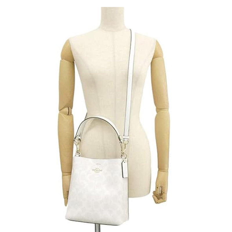COACH★MOLLIE BUCKET BAG 22 IN SIGNATURE CANVAS CA582