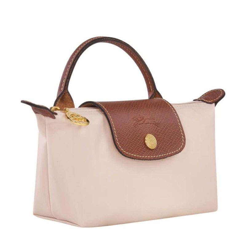 LONGCHAMP ☆ ハンドル付きポーチ LE PLIAGE 【34175 Papier】