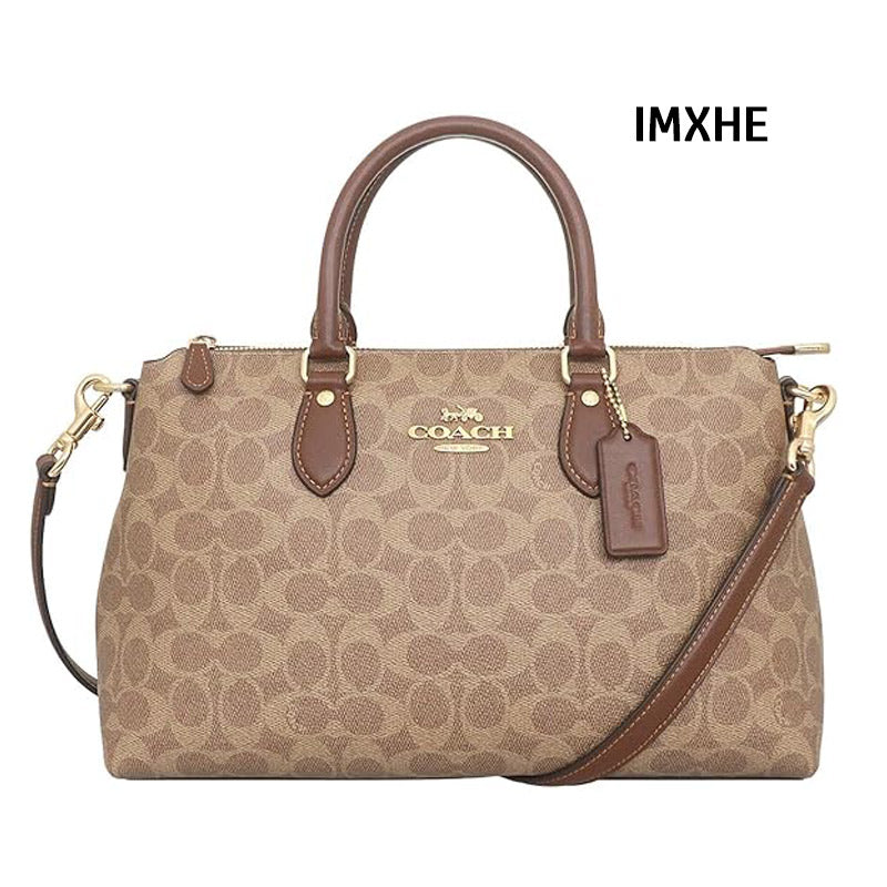 COACH★GEORGIA SATCHEL BAG IN SIGNATURE CANVAS CW422