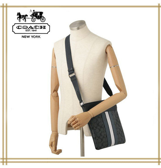 コーチメンズ COACH CHARLES CROSSBODY WITH VARSITY STRIPE F26068 F23216【F26068 QBN3C】