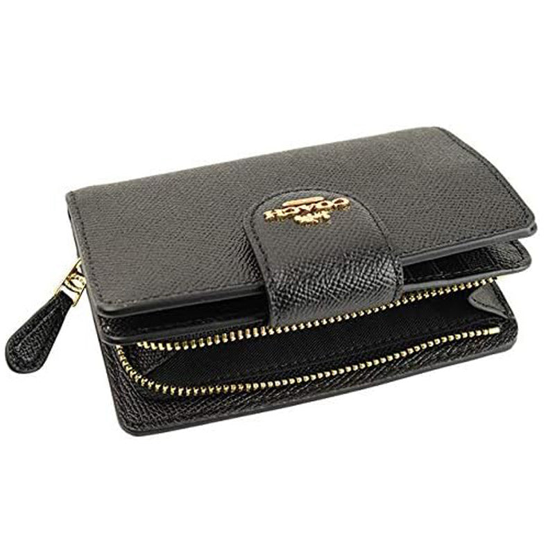 COACH★MEDIUM CORNER ZIP WALLET 【6390 IMBLK】