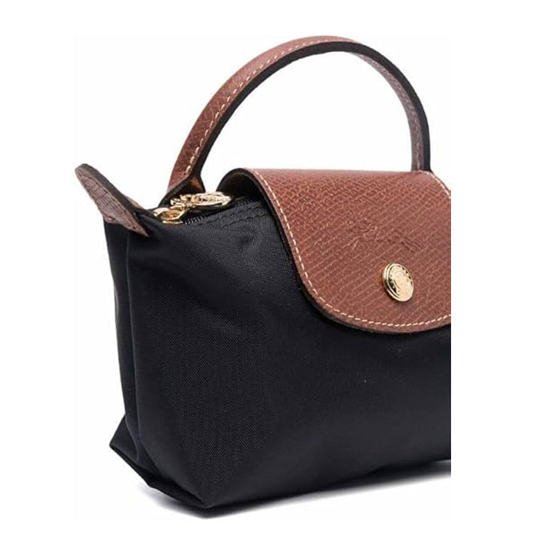 LONGCHAMP ☆ ハンドル付きポーチ LE PLIAGE 【34175 Noir】
