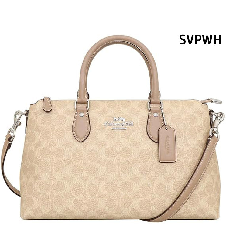 COACH★GEORGIA SATCHEL BAG IN SIGNATURE CANVAS CW422