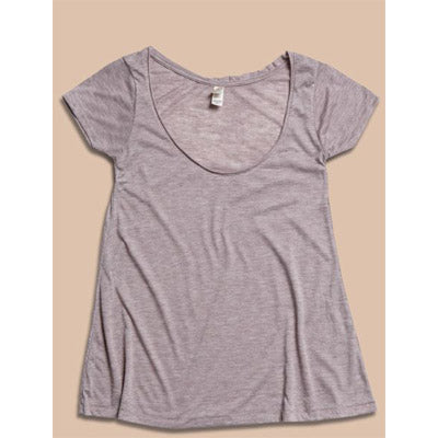 Alternative Short Sleeve Drape Top DIRTY HEATHER/ショート スリープ ドレイプ トップ