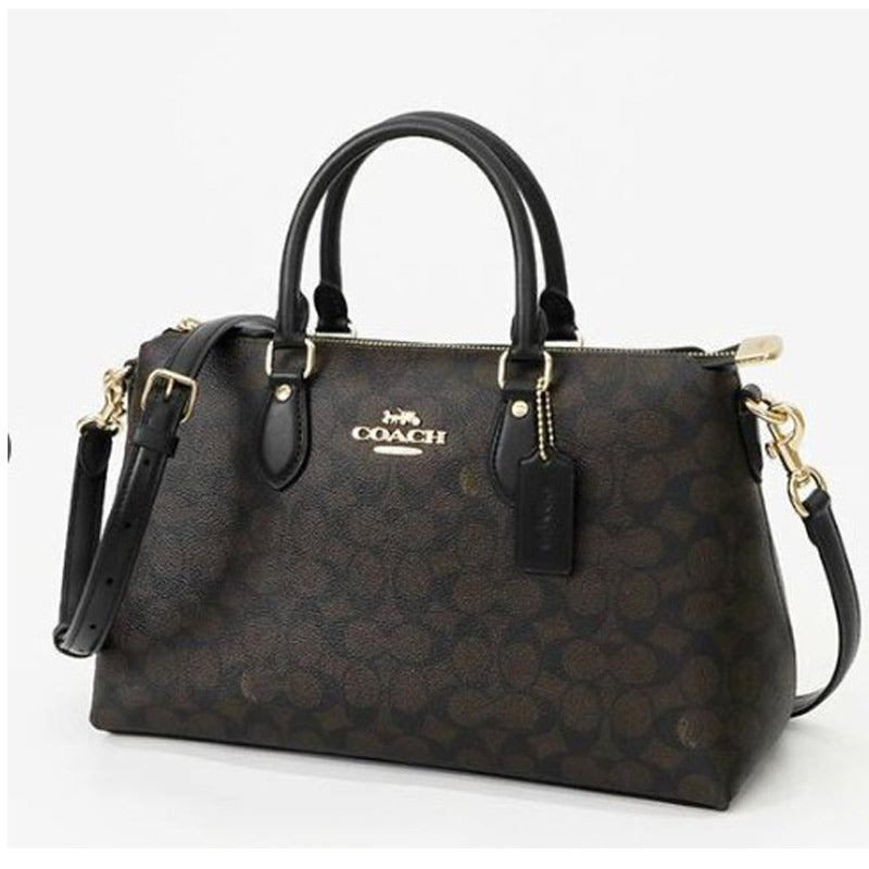 COACH★GEORGIA SATCHEL BAG IN SIGNATURE CANVAS CW422