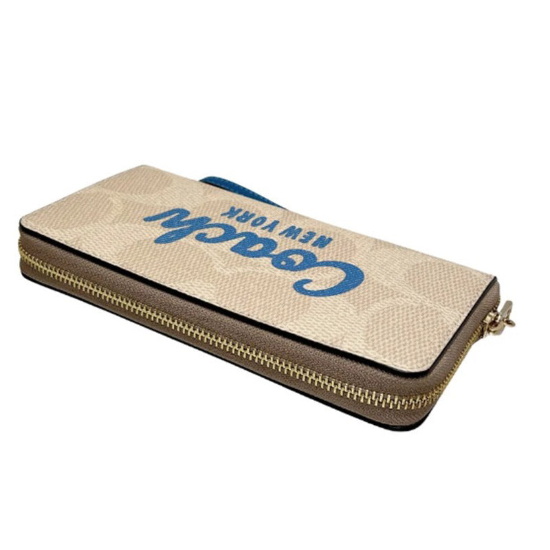COACH ★ LONG ZIP AROUND WALLET WITH COACH GRAPHIC CZ330