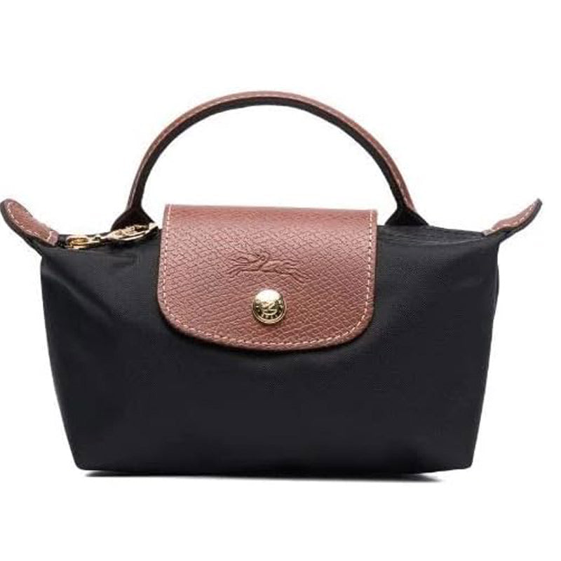 LONGCHAMP ☆ ハンドル付きポーチ LE PLIAGE 【34175 Noir】