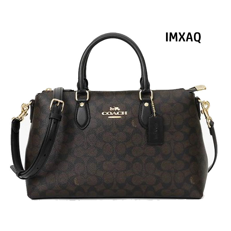 COACH★GEORGIA SATCHEL BAG IN SIGNATURE CANVAS CW422