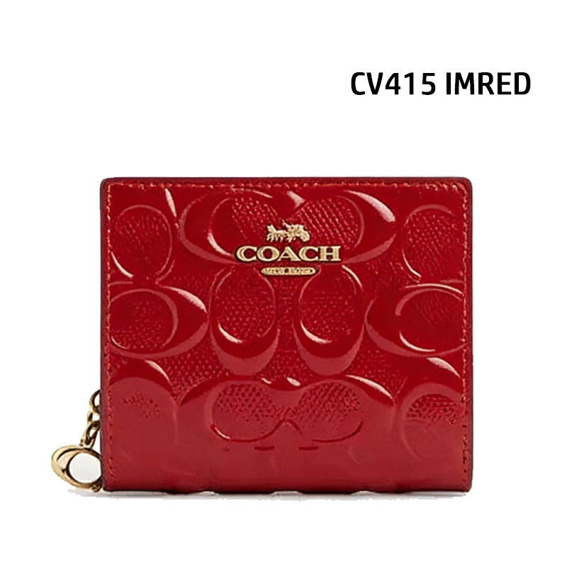 COACH★SNAP WALLET IN SIGNATURE CV415 パテントレザー