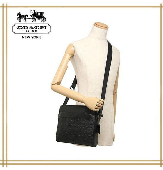 コーチメンズ COACH CHARLES SMALL MESSENGER, CHARLES CAMERA BAG F28577 F28575 F28455 F28456【F28455 QB/BK】