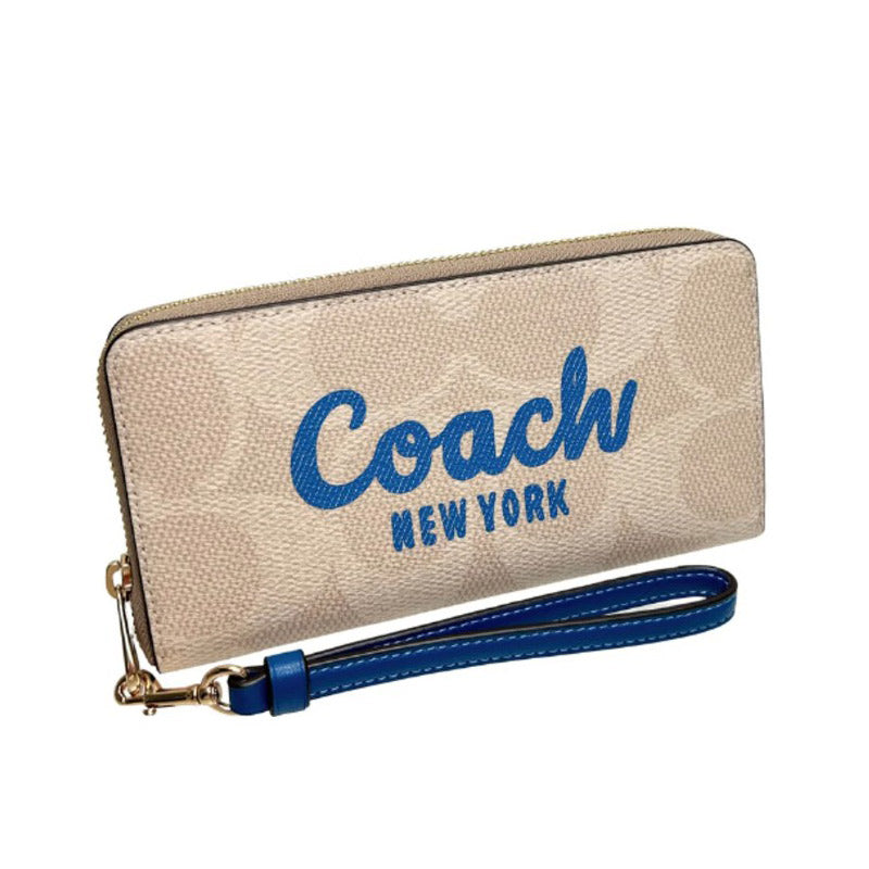COACH ★ LONG ZIP AROUND WALLET WITH COACH GRAPHIC CZ330