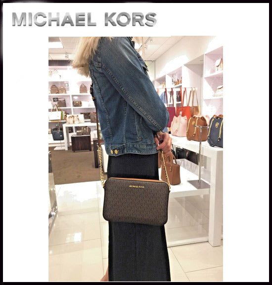 マイケルコース MICHAEL KORS JET SET ITEM CROSSBODY 35F8GTTC3B【BROWN】