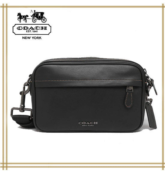 コーチ メンズ レディース兼用 COACH GRAHAM CROSSBODY WITH TRAVEL PATCHES【F39946 QB/BK】
