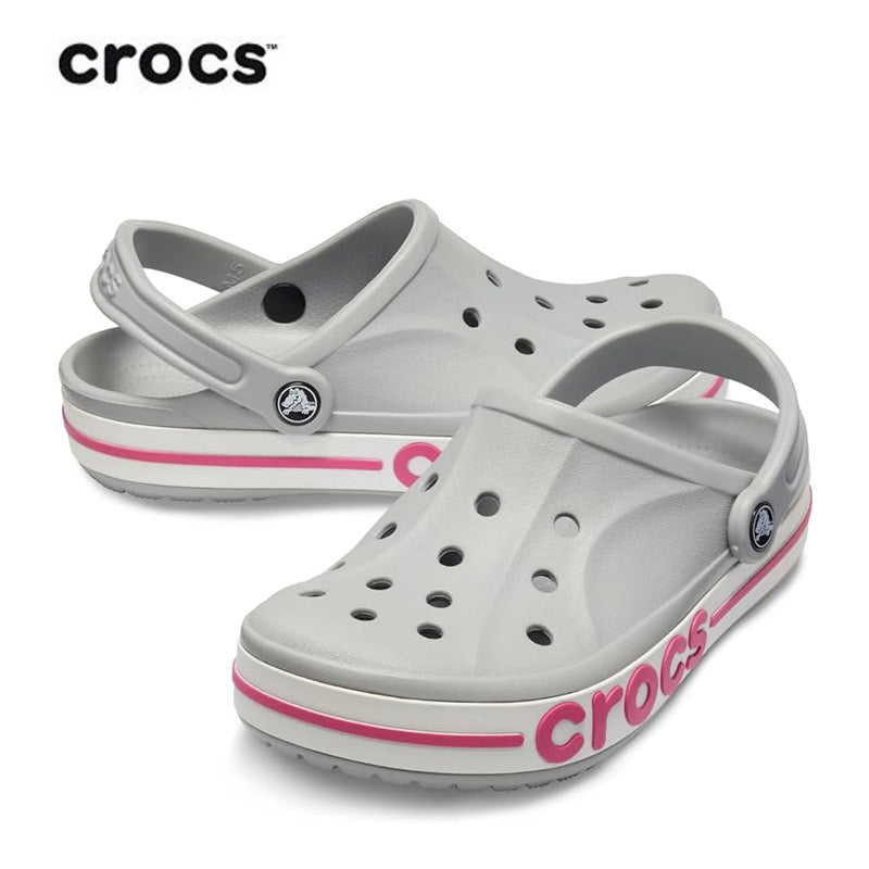 CROCS バヤバンド クロッグ BAYABAND CLOG 205089 【0FS ライトグレー×キャンディピンク】