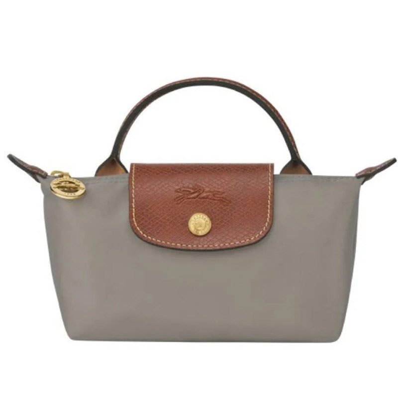 LONGCHAMP ☆ ハンドル付きポーチ LE PLIAGE 【34175 Turtledove】