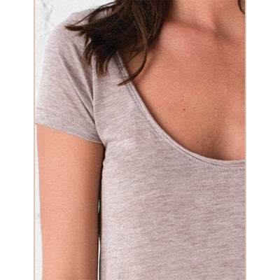 Alternative Short Sleeve Drape Top DIRTY HEATHER/ショート スリープ ドレイプ トップ
