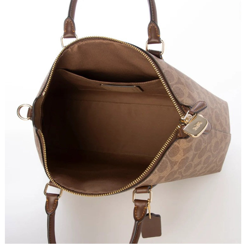 COACH★GEORGIA SATCHEL BAG IN SIGNATURE CANVAS CW422