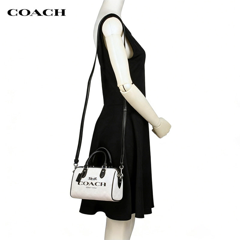 COACH★MINI ROWAN CROSSBODY IN SIGNATURE CANVAS CO959