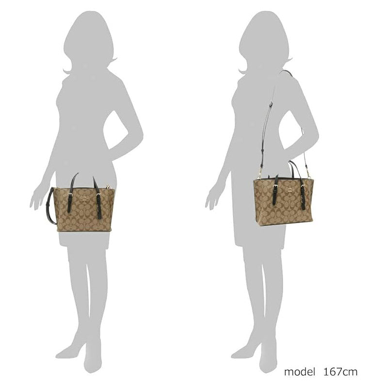 COACH★MOLLIE TOTE 25 IN SIGNATURE CANVAS C4250