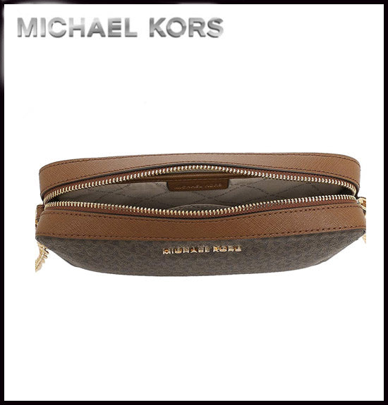 マイケルコース　MICHAEL KORS  JET SET ITEM  CROSSBODY 35F8GTTC3B【BROWN】