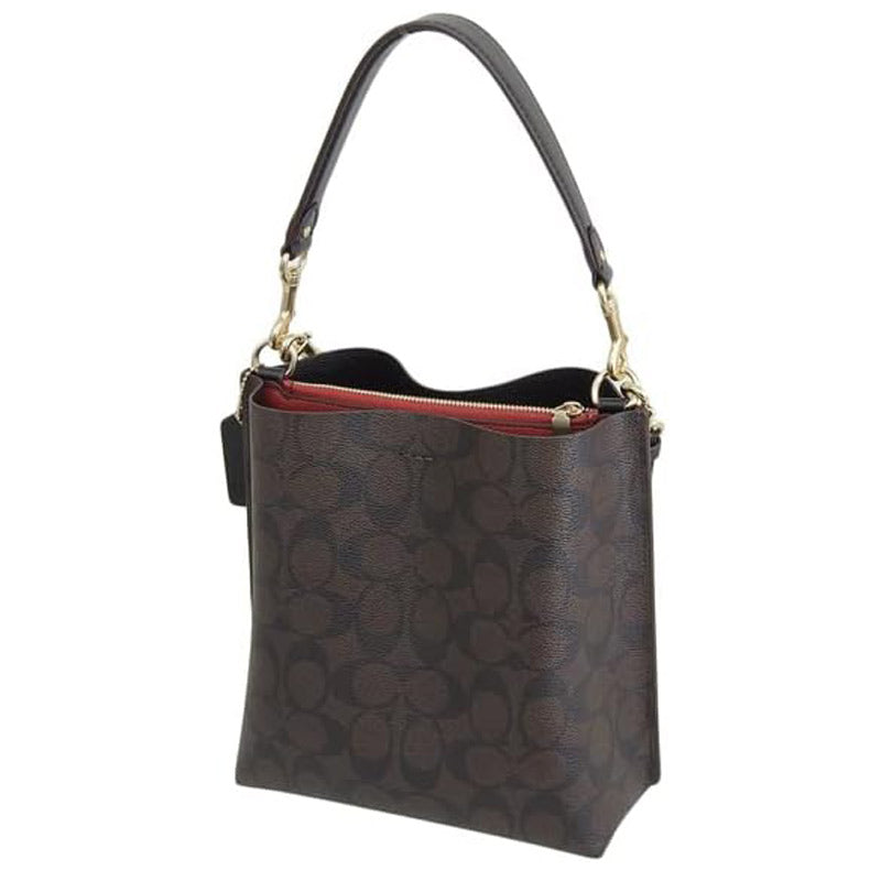 COACH★MOLLIE BUCKET BAG 22 IN SIGNATURE CANVAS CA582