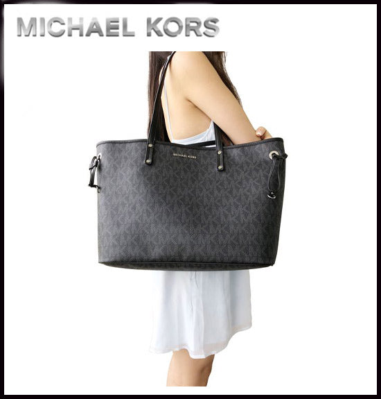 マイケルコース　MICHAEL KORS  JET SET TRAVEL  DRAWSTRING TOTE  35T8GTVT9B   35T8STVT9B【BLACK　35T8STVT9B】