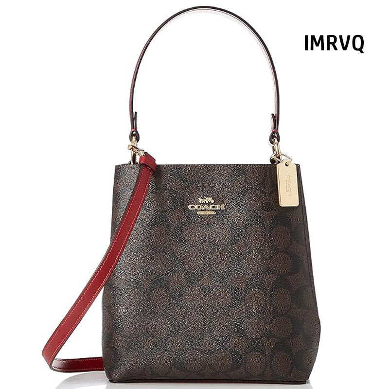 COACH★MOLLIE BUCKET BAG 22 IN SIGNATURE CANVAS CA582