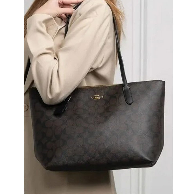 COACH★GALLERY TOTE IN SIGNATURE CANVAS CH504