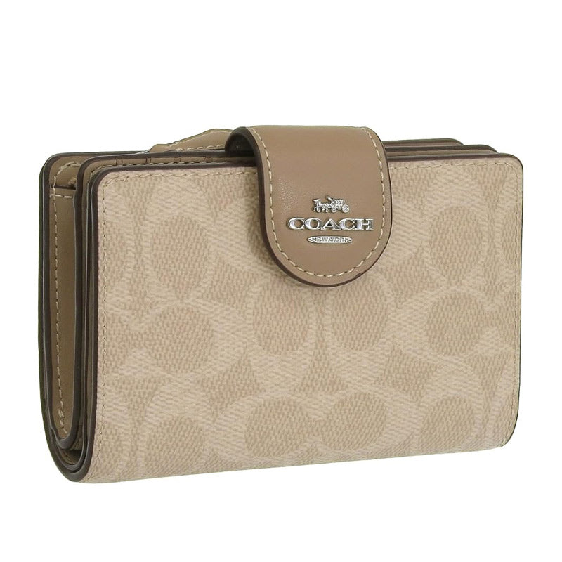 COACH★MEDIUM CORNER ZIP WALLET  【CW786  SVPWH】