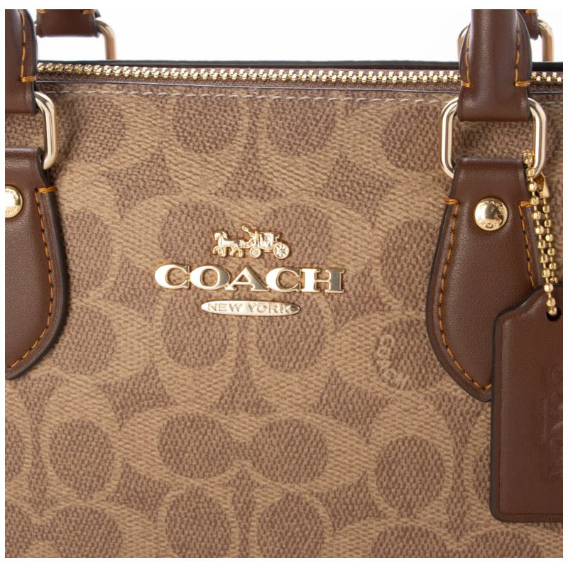 COACH★GEORGIA SATCHEL BAG IN SIGNATURE CANVAS CW422