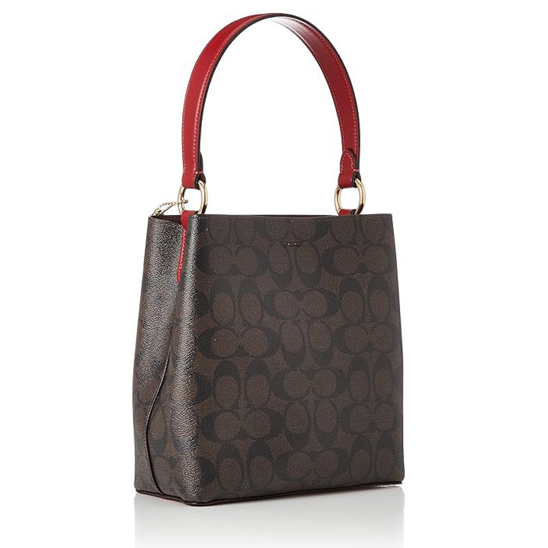 COACH★MOLLIE BUCKET BAG 22 IN SIGNATURE CANVAS CA582