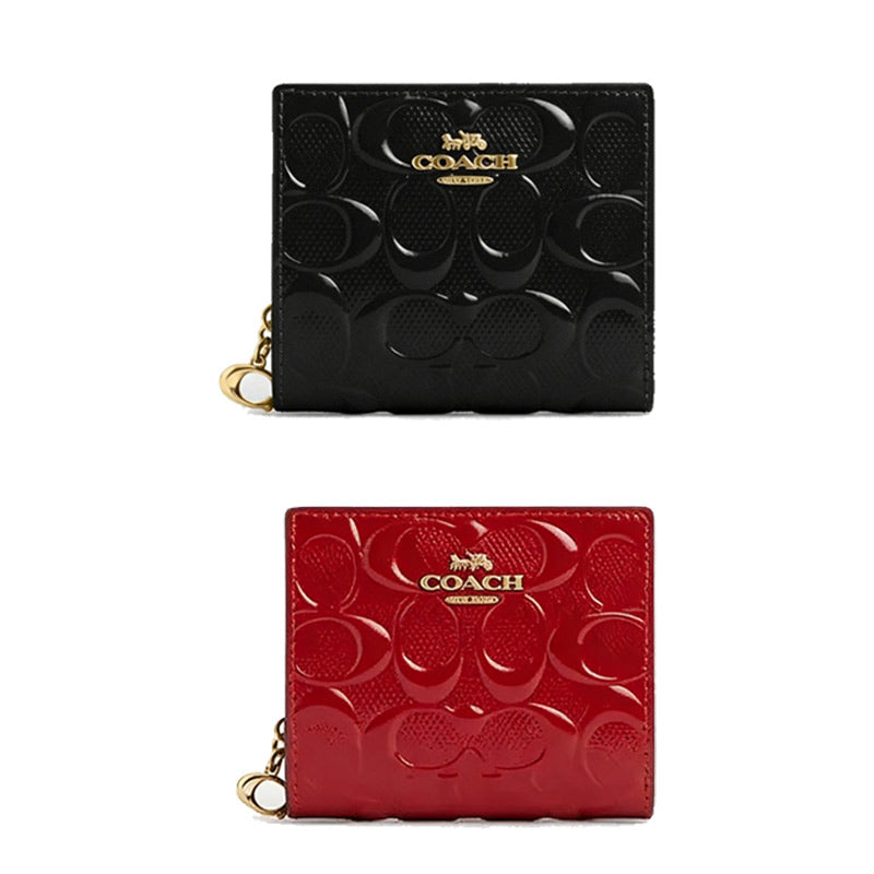 COACH★SNAP WALLET IN SIGNATURE CV415 パテントレザー