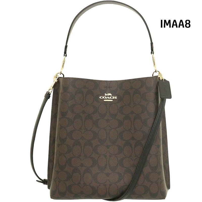 COACH★MOLLIE BUCKET BAG 22 IN SIGNATURE CANVAS CA582