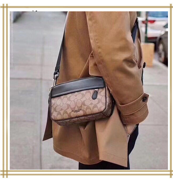 コーチ　メンズ　レディース兼用　COACH GRAHAM CROSSBODY WITH TRAVEL PATCHES【F50715　QBAF4】