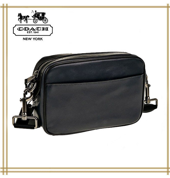 コーチ　メンズ　レディース兼用　COACH GRAHAM CROSSBODY WITH TRAVEL PATCHES【F39946　QB/BK】