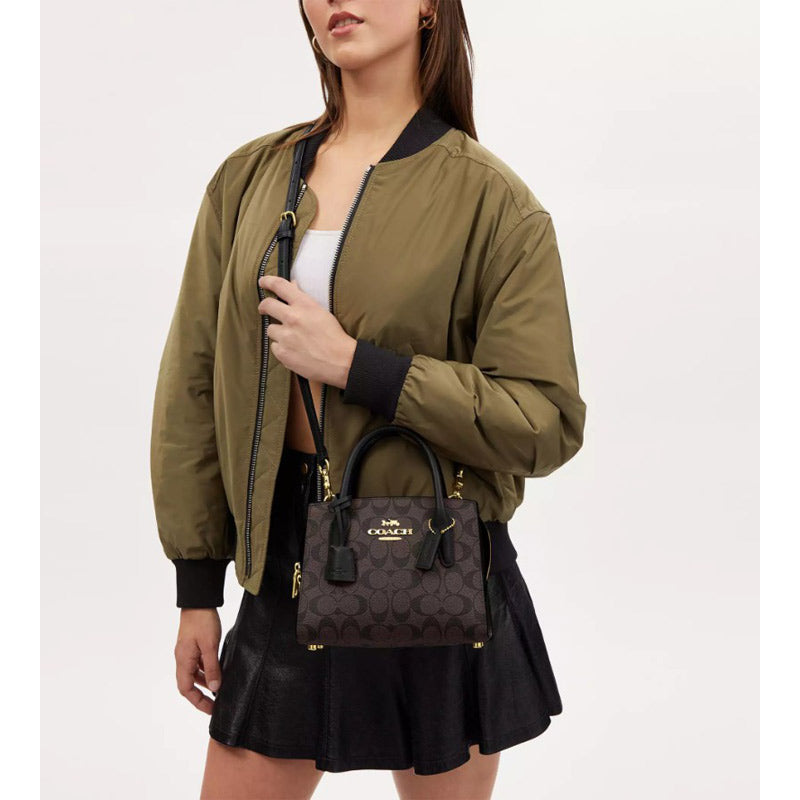 COACH★ANDREA CARRYALL IN SIGNATURE CANVAS CP083