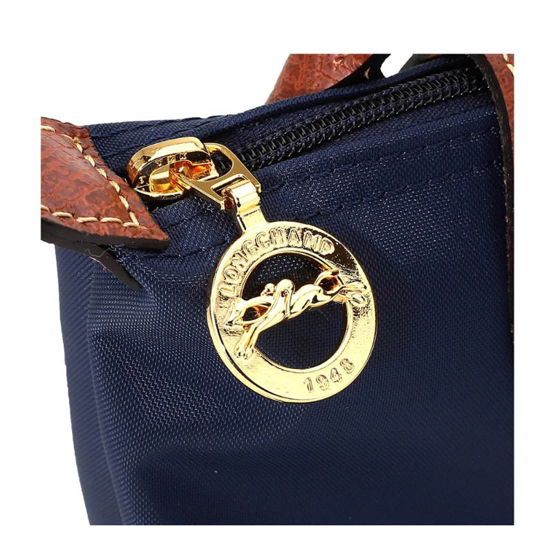 LONGCHAMP ☆ ハンドル付きポーチ LE PLIAGE 【34175 Marine】