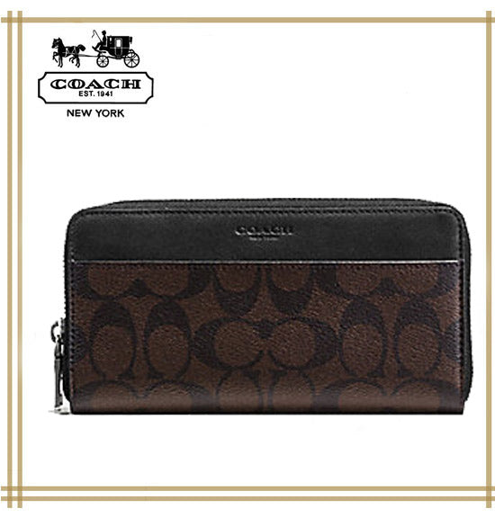 コーチメンズ長財布　COACH   ACCORDION WALLET IN SIGNATURE F58112　F75000【F58112　MABR】