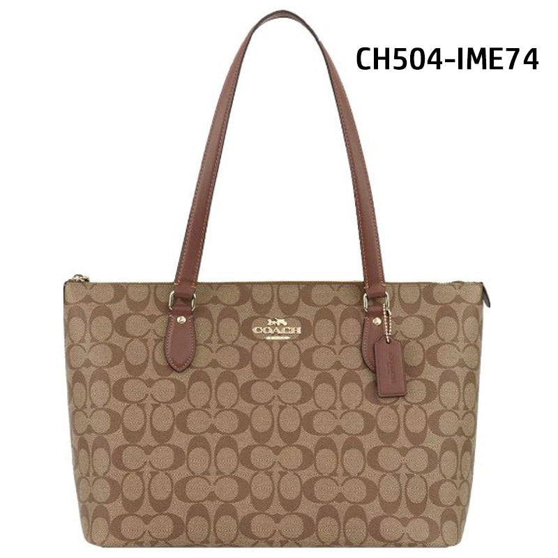 COACH★GALLERY TOTE IN SIGNATURE CANVAS CH504