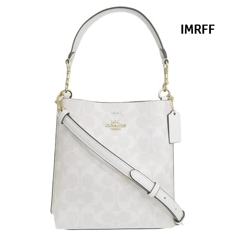 COACH★MOLLIE BUCKET BAG 22 IN SIGNATURE CANVAS CA582