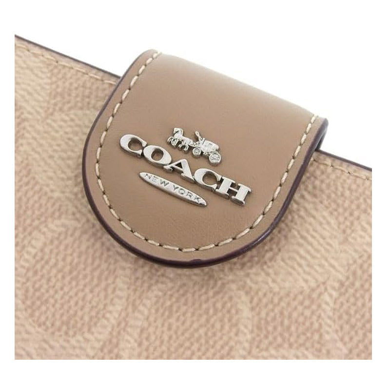 COACH★MEDIUM CORNER ZIP WALLET  【CW786  SVPWH】