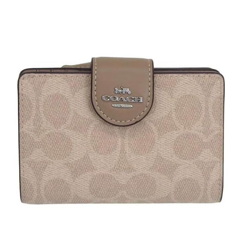 COACH★MEDIUM CORNER ZIP WALLET  【CW786  SVPWH】