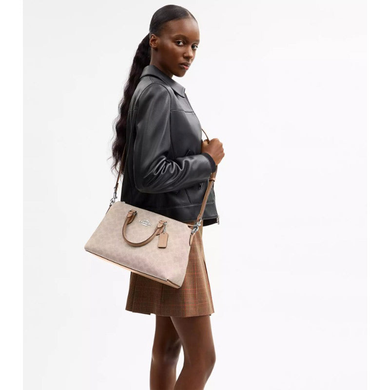 COACH★GEORGIA SATCHEL BAG IN SIGNATURE CANVAS CW422