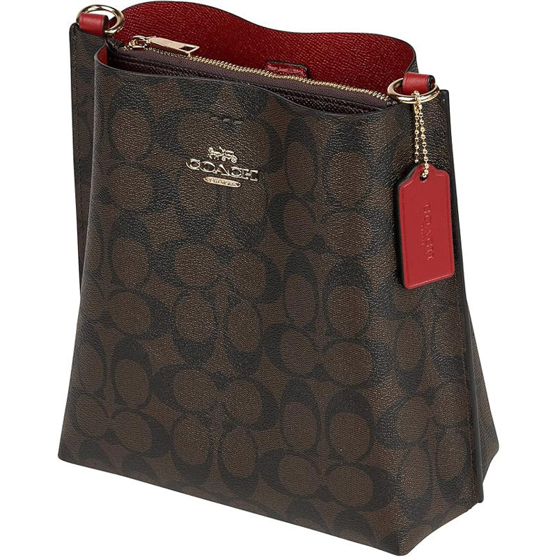 COACH★MOLLIE BUCKET BAG 22 IN SIGNATURE CANVAS CA582