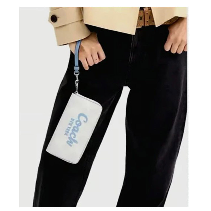 COACH ★ LONG ZIP AROUND WALLET WITH COACH GRAPHIC CZ330